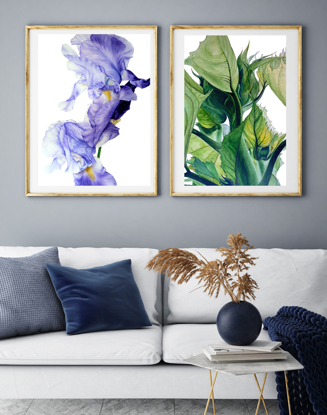 Blue Iris Art Print - Image 2